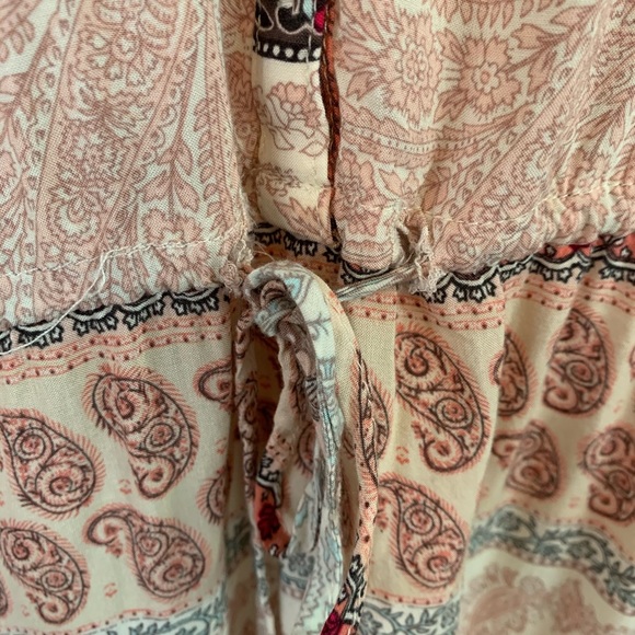 O’Neill Paisley Print Boho Beach Tunic Coverup - Picture 2 of 6